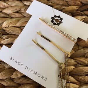 Black Diamond gold glam girl Bobby pin set